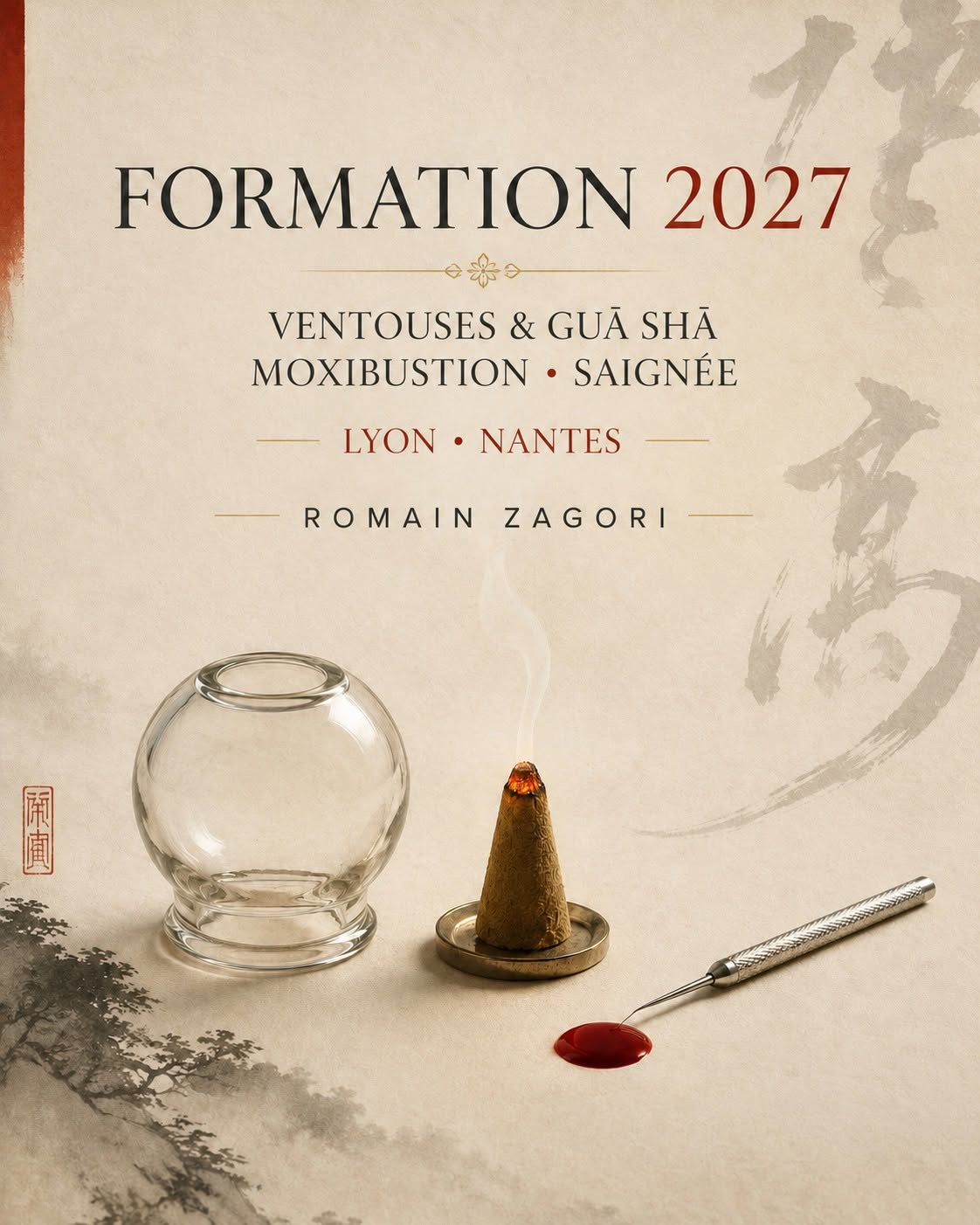 Moxibustion, Ventouse / Gua Sha, Saignée